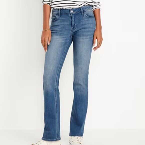 Old Navy Denim - Old Navy Mid-Rise Wow Boot-Cut Jeans Size 8 Short Medium Wash Denim